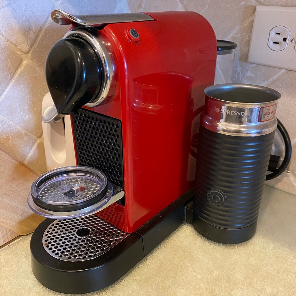 Nespresso milk and espresso machine
